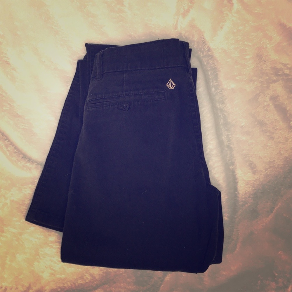 Black Volcom Pants. Size 0. Boot cut.